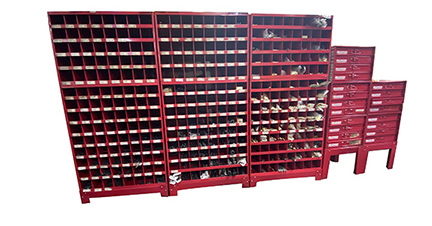 red cabinet